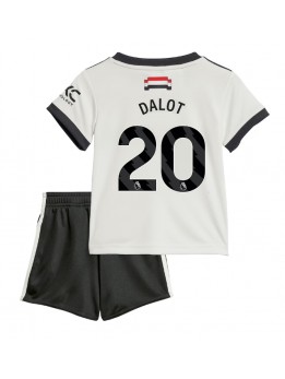 Detské Futbalové oblečenie Manchester United Diogo Dalot #20 2024-25 Krátky Rukáv - Tretina (+ trenírky)